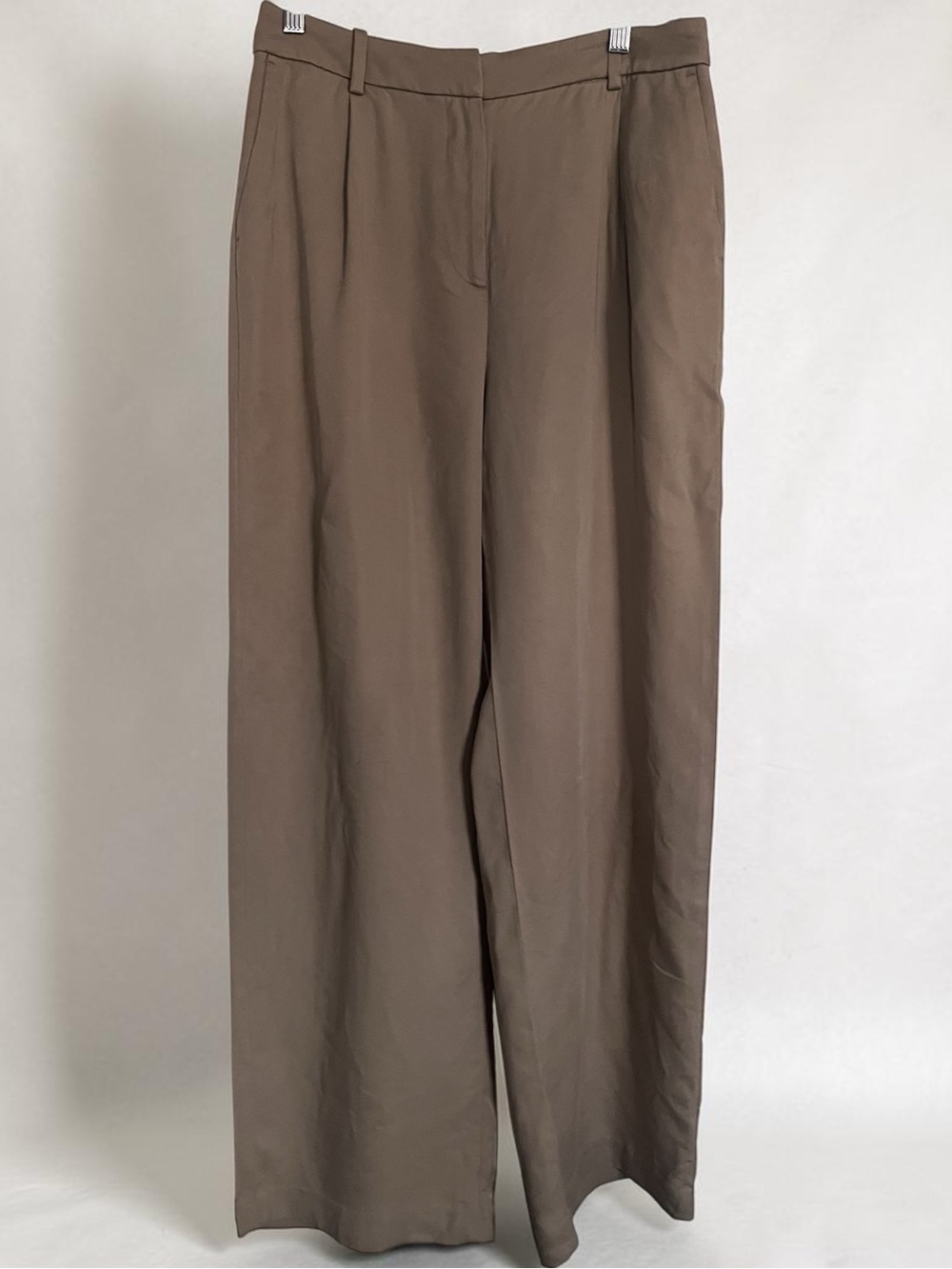 J. Crew Womens Wide-Leg Trousers in Taupe